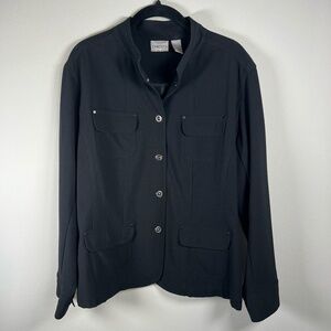 Chico's Black Utility Jacket
